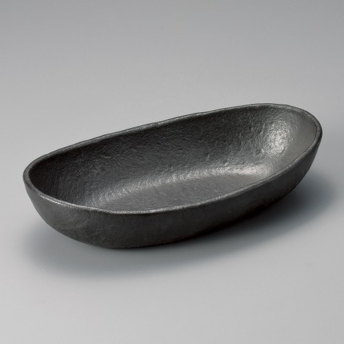46514-061 露(黒)船形大鉢|業務用食器カタログ陶里30号