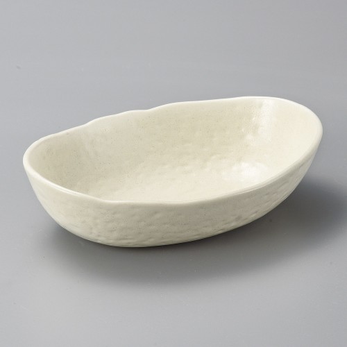46920-281 粉引楕円鉢(小)|業務用食器カタログ陶里30号