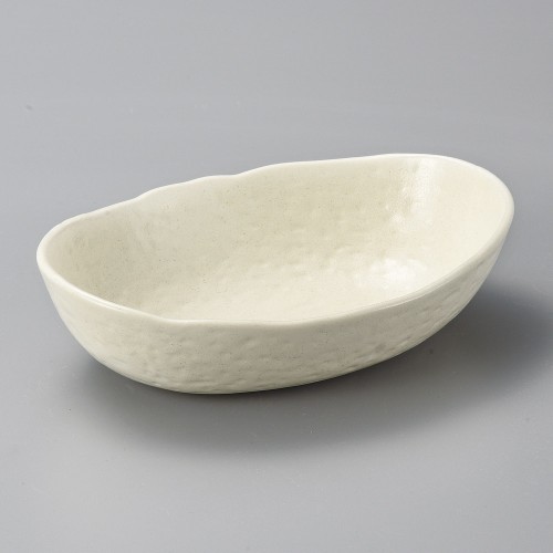 46921-281 粉引楕円鉢(大)|業務用食器カタログ陶里30号