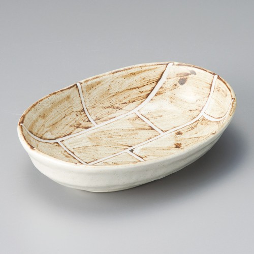 47102-021 クラフト楕円鉢|業務用食器カタログ陶里30号