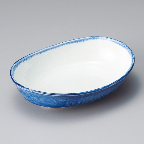 47103-161 デニム21㎝楕円盛鉢|業務用食器カタログ陶里30号