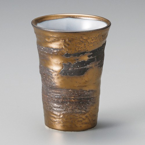 50138-021 ゴールド刷毛目フリーカップ|業務用食器カタログ陶里30号