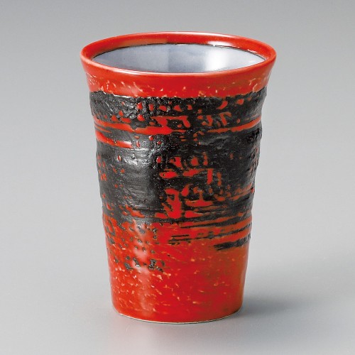 50139-021 赤釉刷毛目フリーカップ|業務用食器カタログ陶里30号