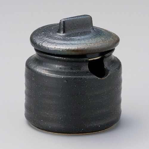 53314-601 黒マット瓶型口切フタ物|業務用食器カタログ陶里30号