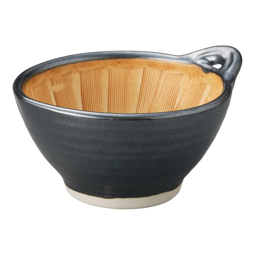 53732-451 黒釉納豆すり鉢|業務用食器カタログ陶里30号