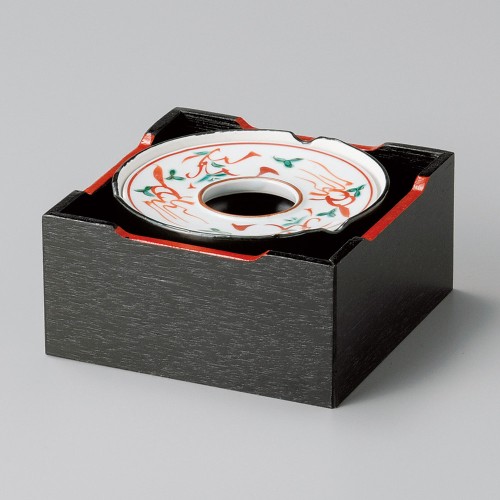 54001-411 赤絵万暦4.0灰皿|業務用食器カタログ陶里30号