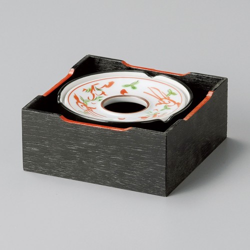 54003-411 赤絵万暦3.5灰皿|業務用食器カタログ陶里30号
