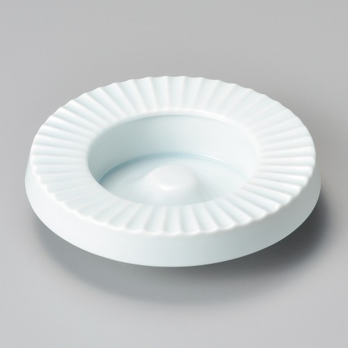 54014-461 青磁 菊形ヘソ5.0灰皿|業務用食器カタログ陶里30号