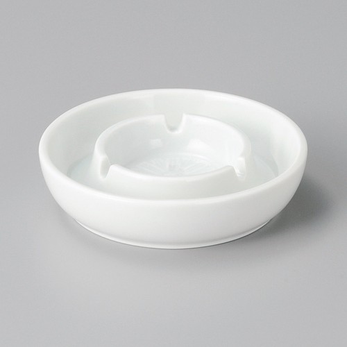 54119-311 二輪白灰皿4.0|業務用食器カタログ陶里30号