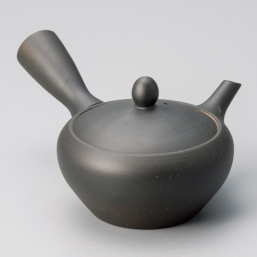 57205-721 黒鉄鉢急須(そこ網)|業務用食器カタログ陶里30号