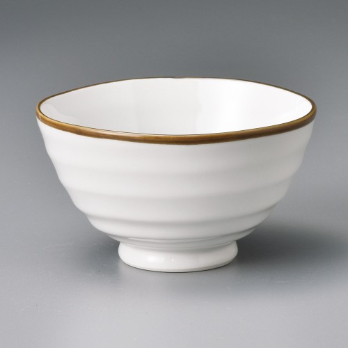 64658-151 うす彫ロクベ茶渕茶碗 小|業務用食器カタログ陶里30号
