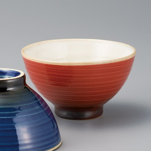 65210-281 寿(ことぶき)茶碗(赤)|業務用食器カタログ陶里30号