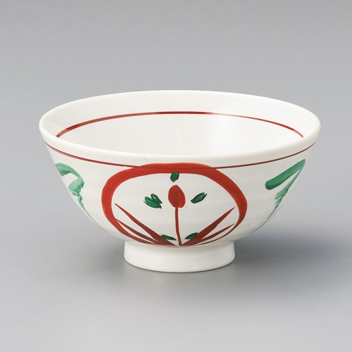 65939-631 赤絵丸紋茶碗|業務用食器カタログ陶里30号