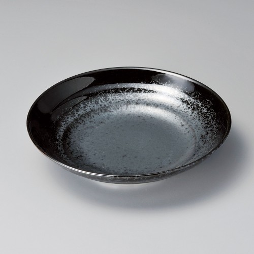 66710-011 黒真珠7.5ミツワ麺皿|業務用食器カタログ陶里30号