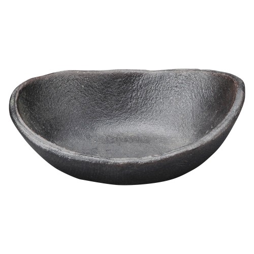 68413-431 黒釉5.1耐熱楕円小鉢|業務用食器カタログ陶里30号