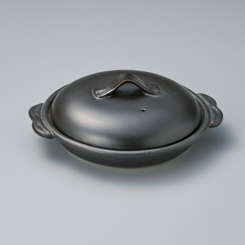 69732-461 黒マット(蓋付)とんかつ鍋|業務用食器カタログ陶里30号