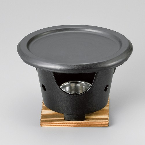 69821-711 黒ミニステーキ陶板(手造り)|業務用食器カタログ陶里30号