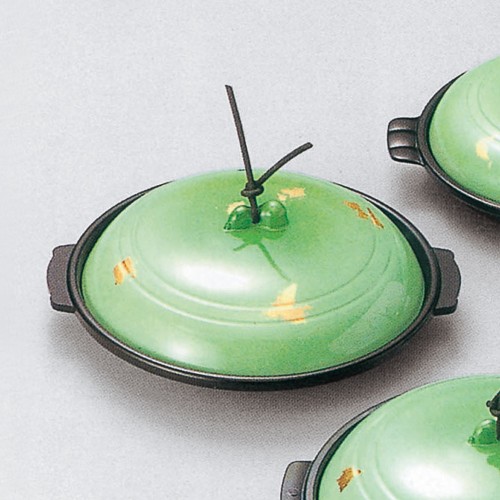 70901-841 陶板(金彩･緑)浅型|業務用食器カタログ陶里30号