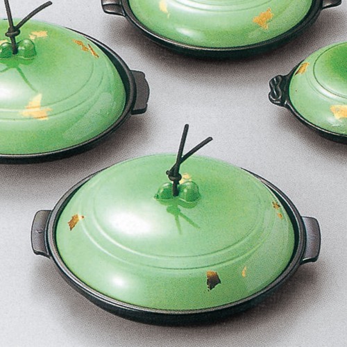 70902-841 陶板(金彩･緑)深型|業務用食器カタログ陶里30号