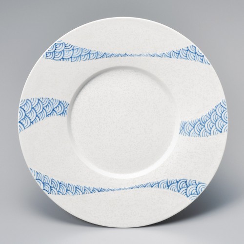82505-541 青海波24㎝丸皿|業務用食器カタログ陶里30号