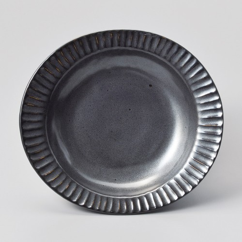 82707-181 鉄結晶削ぎカレー皿|業務用食器カタログ陶里30号