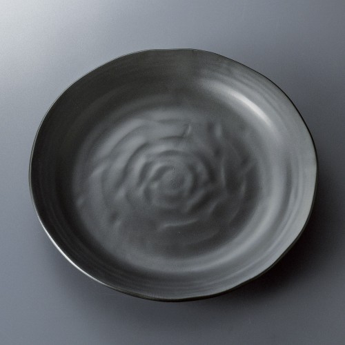 82714-511 黒マット7.0皿|業務用食器カタログ陶里30号