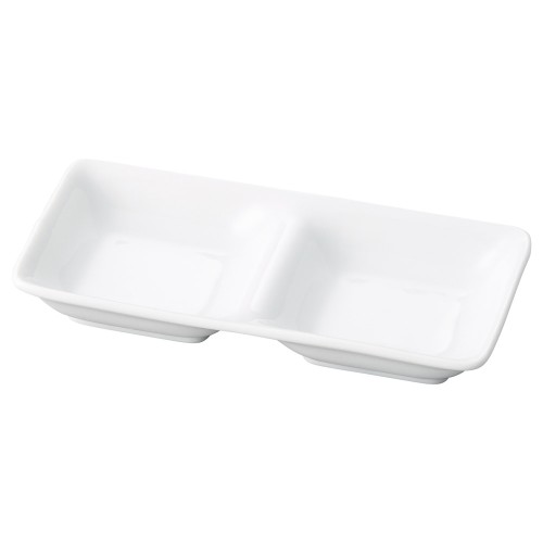 85607-151 スワン二品皿(大)白|業務用食器カタログ陶里30号