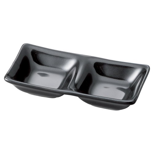 85609-151 ブラック二品皿|業務用食器カタログ陶里30号