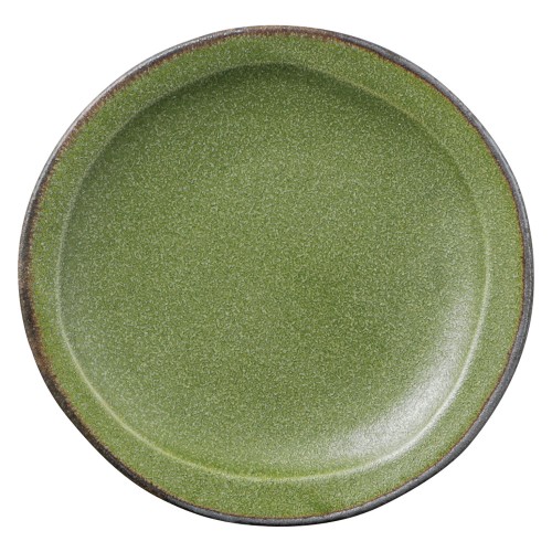 86901-101 ベジ 丸々取皿 オリーブ|業務用食器カタログ陶里30号