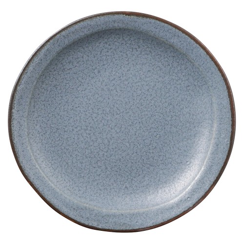 86904-101 ベジ 丸々取皿 アッシュグレー|業務用食器カタログ陶里30号