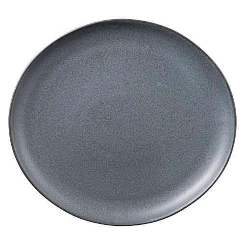 86928-101 ベジ サンドイッチ皿 アッシュグレー|業務用食器カタログ陶里30号