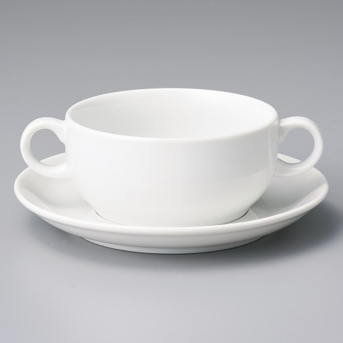 94501-051 白磁スタンダード両手スープ碗|業務用食器カタログ陶里30号