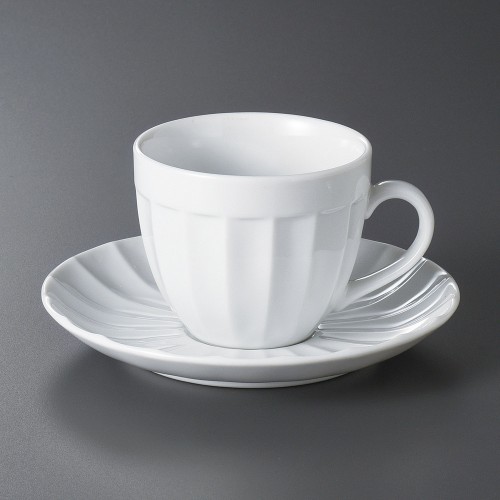 94650-671 フルーテッドコーヒー碗|業務用食器カタログ陶里30号