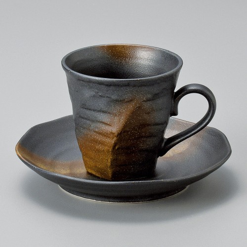 95346-631 黒彩ネジリコーヒー碗丈|業務用食器カタログ陶里30号