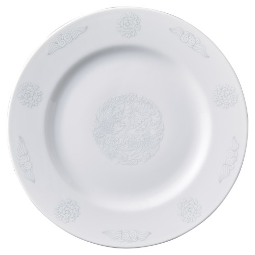 97031-591 白盛鳳凰 リム玉10吋皿|業務用食器カタログ陶里30号