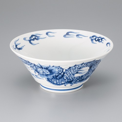 A1304-241 藍染龍22㎝麺鉢|業務用食器カタログ陶里30号