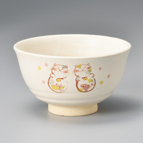 A2904-721 福猫抹茶碗|業務用食器カタログ陶里30号
