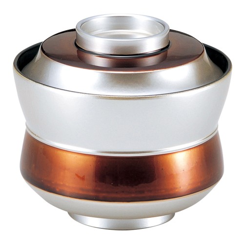 A7014-561 [TM]3.2寸杵型椀 銀透き帯茶|業務用食器カタログ陶里30号