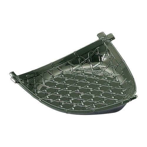 A7333-561 [A](小)三角平皿グリーン|業務用食器カタログ陶里30号
