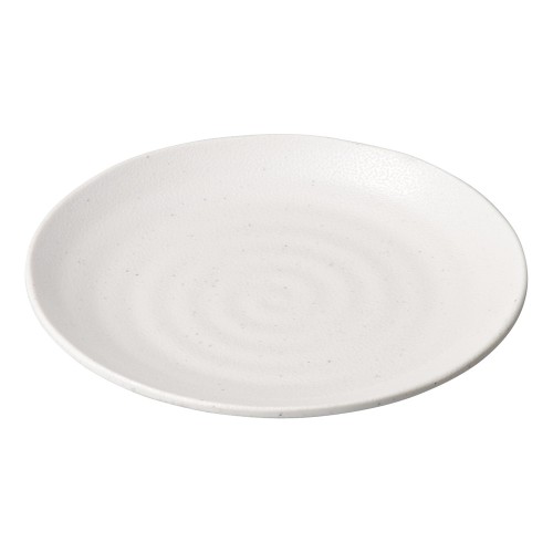 A7828-561 [M]いぶし釉 粉引21㎝丸皿|業務用食器カタログ陶里30号