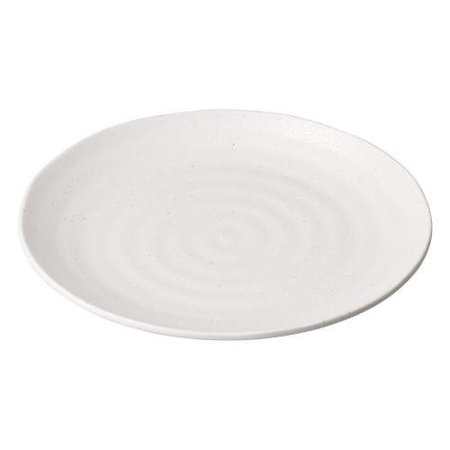 A7829-561 [M]いぶし釉 粉引25㎝丸皿|業務用食器カタログ陶里30号