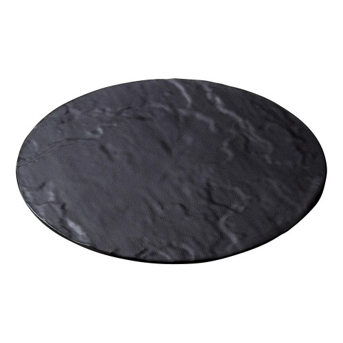 A7844-561 [M]メラミンフュージョンサークルプレート ブラック|業務用食器カタログ陶里30号