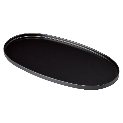 A8120-561 [A]尺0寸小判ぜんざい盆 黒|業務用食器カタログ陶里30号