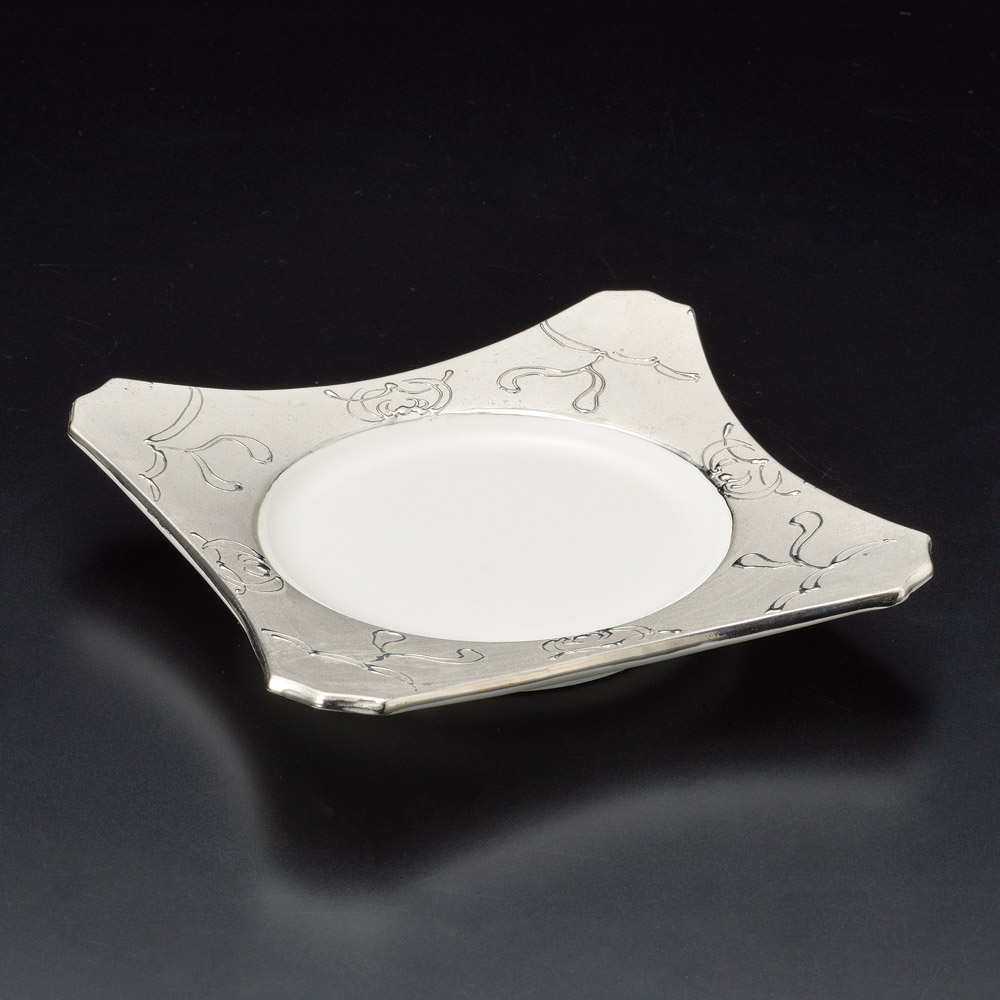 03014-471 ペルシャプラチナ正角皿|業務用食器カタログ陶里31号