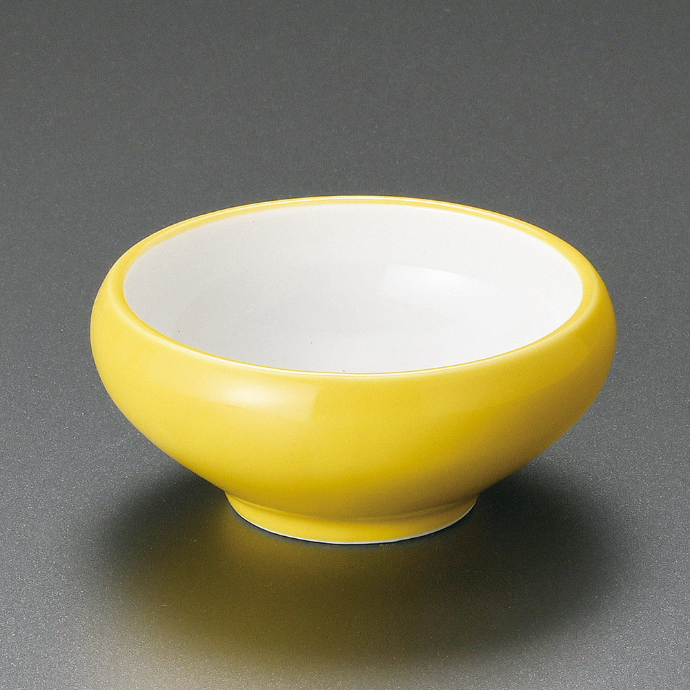 09428-021 黄釉くくり小鉢|業務用食器カタログ陶里31号