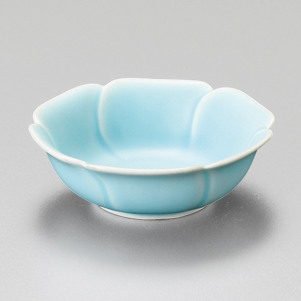 花芙蓉 水色浅鉢 品番09516-461  業務用食器カタログ陶里31号