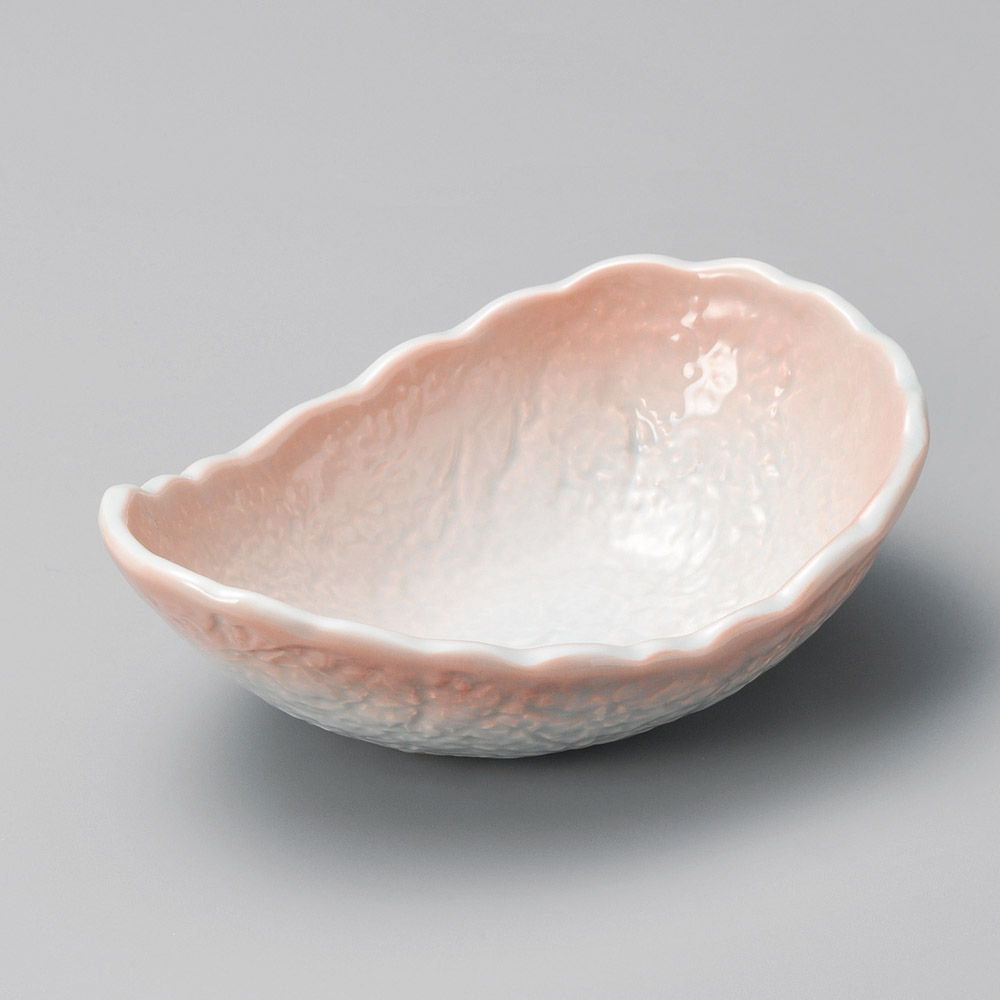 10212-051 ピンク吹クジラ鉢(小)|業務用食器カタログ陶里31号