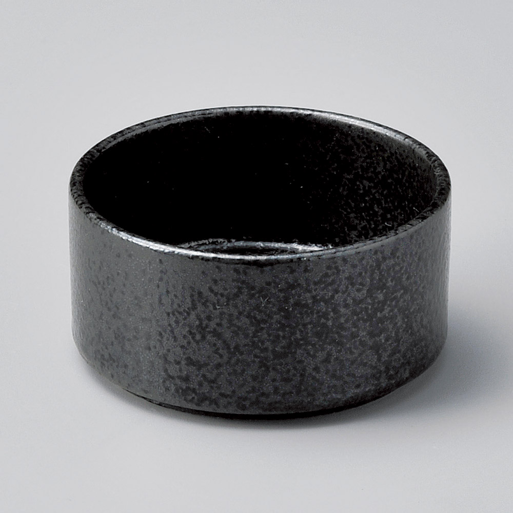 12304-081 黒結晶丸8㎝スタック鉢|業務用食器カタログ陶里31号