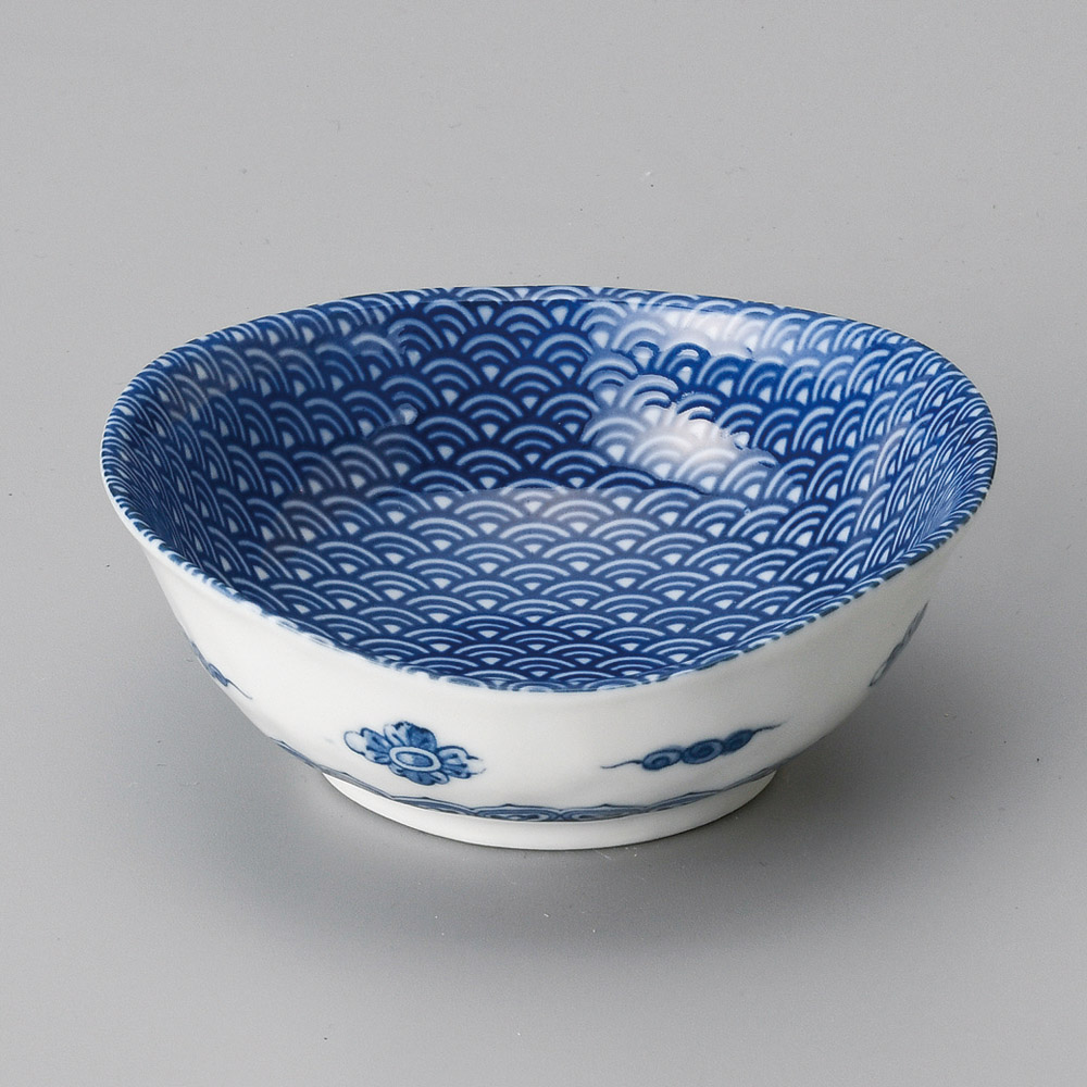 12345-461 青海波楕円3.0鉢|業務用食器カタログ陶里31号