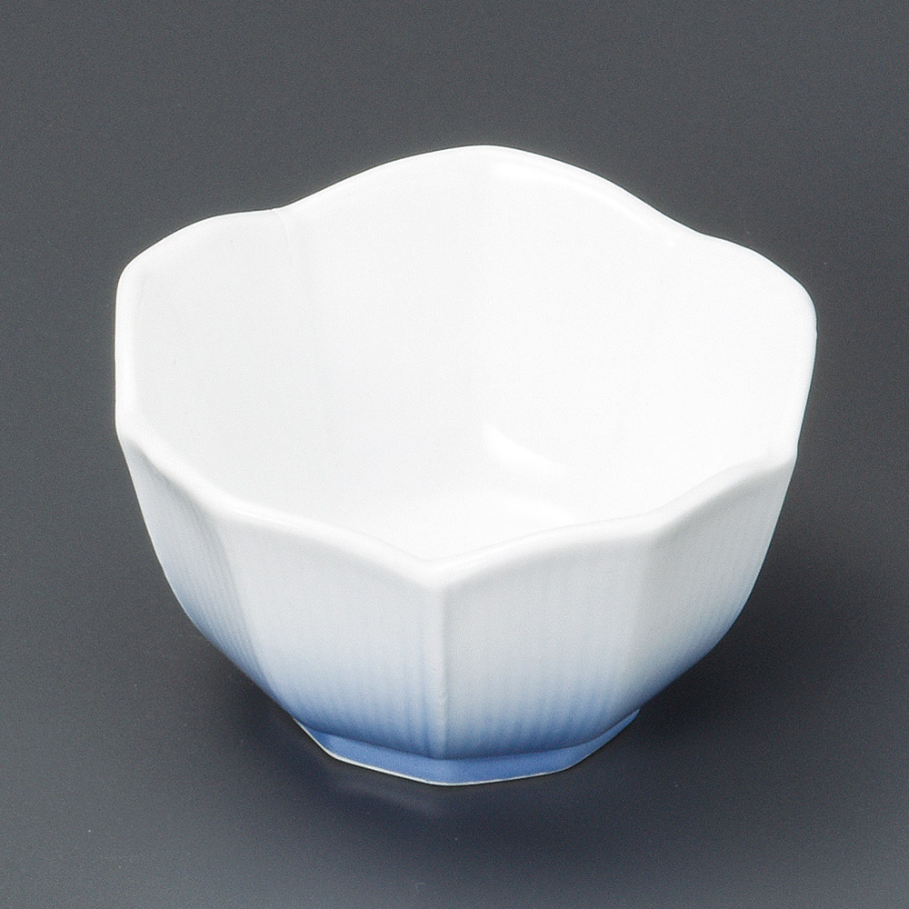12640-461 ブルー吹(桔梗型)小鉢(小)|業務用食器カタログ陶里31号